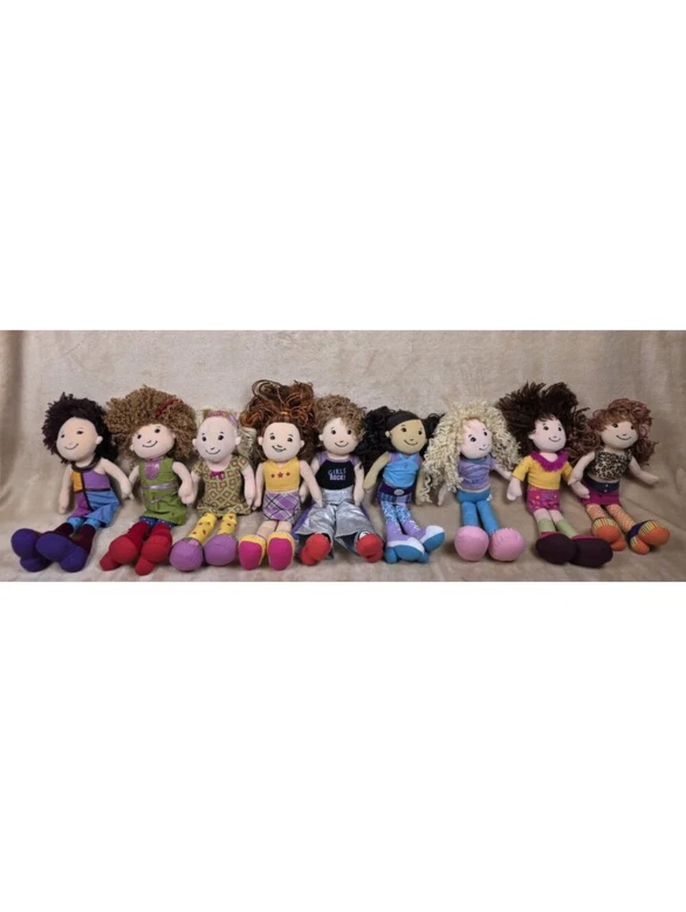 Groovy Girls Lot of 9 Dolls  Moped Manhattan Toys Retro Y2K
